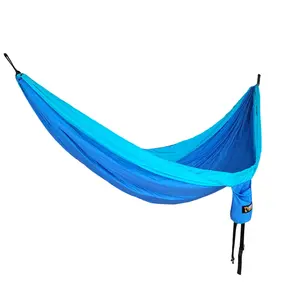 Mooseknuckle Outdoors XL Portable Camping Hammock (Blue) with Free Pillow