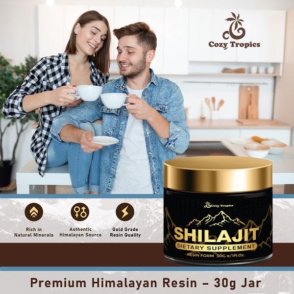 Cozy Tropics Pure Himalayan Shilajit Resin 30G - 85 Trace Minerals Natural Mineral Resin for Daily Balance & Vitality Cozy Tropics Pure Himalayan Shilajit Resin 30G - 85 Trace Minerals Natural Mineral Resin for Daily Balance & Vitality