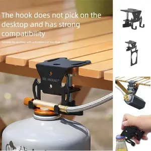 Camping Canister Hanger - Picnic Cookware Holder | Travel Utensil Holderr, Portable Cookwaree Rack, Heavy Duty Outdoor Kitchen Organizer for Family Colleagues Friends Backpacking Mountaineering