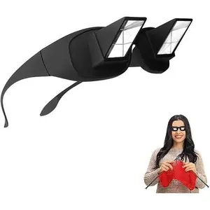 Lazy Glasses Bed Prism Spectacles for Horizontal Viewing – High Definition Periscope Eyeglasses for Reading and Watching TV in Bed