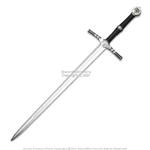 FOAM High Density Fantasy Geralt Steel Silver Long Sword Cosplay Costume FOAM High Density Fantasy Geralt Steel Silver Long Sword Cosplay Costume