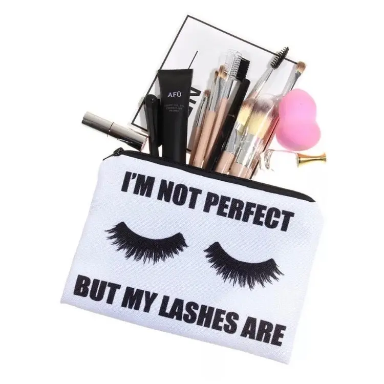 Perfect Lashes Makeup Bag for Women - Functional Bag for Travel, Cosmetics, and Painting Supplies
