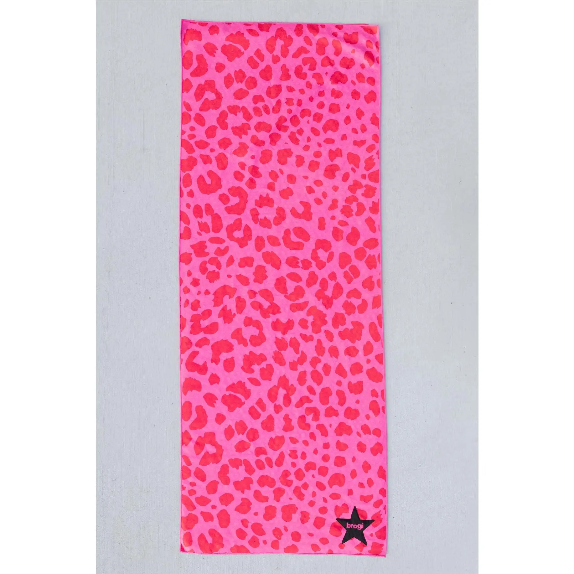 Pink Cheetah Hot Yoga Towel