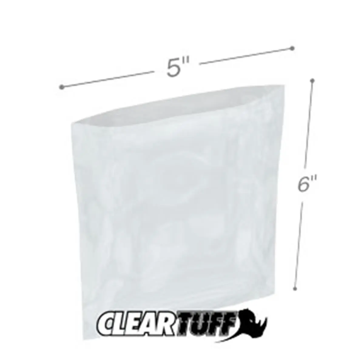 212 MAIN Industrial Food-Safe Recyclable Flat Top Poly Bags, Standard Size 5x6 in, 0.002 Gauge, High-Clarity, Convenient Easy-Use Design, Home Care Storage Shipping Supplies to Organize Clothes (Case of 1000)
