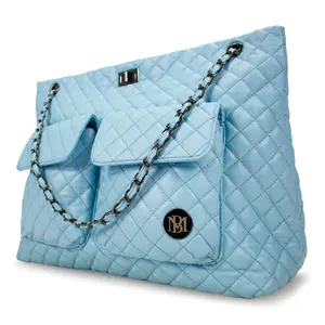 Badgley Mischka Diana Vegan Leather Tote Weekender - Black