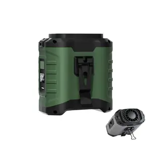 2-in-1 Outdoor Fan & 10000mAh Power Bank, 5-Speed Rechargeable Camping Fan, Dual Cooling & Charging for Hiking/Emergency/Travel, Portable, Multifunction