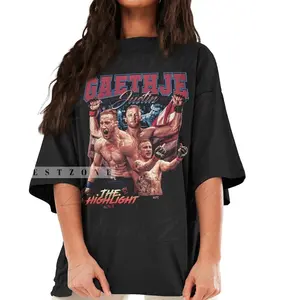 Justin Gaethje Vintage Shirt, American Fighter Tshirt Jiu Jitsu Retro Champions Fans Sweatshirt Limited Classic Graphic Tee Sport Gift