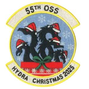 55 OSS Christmas 2025 Hydra Embroidered Patch