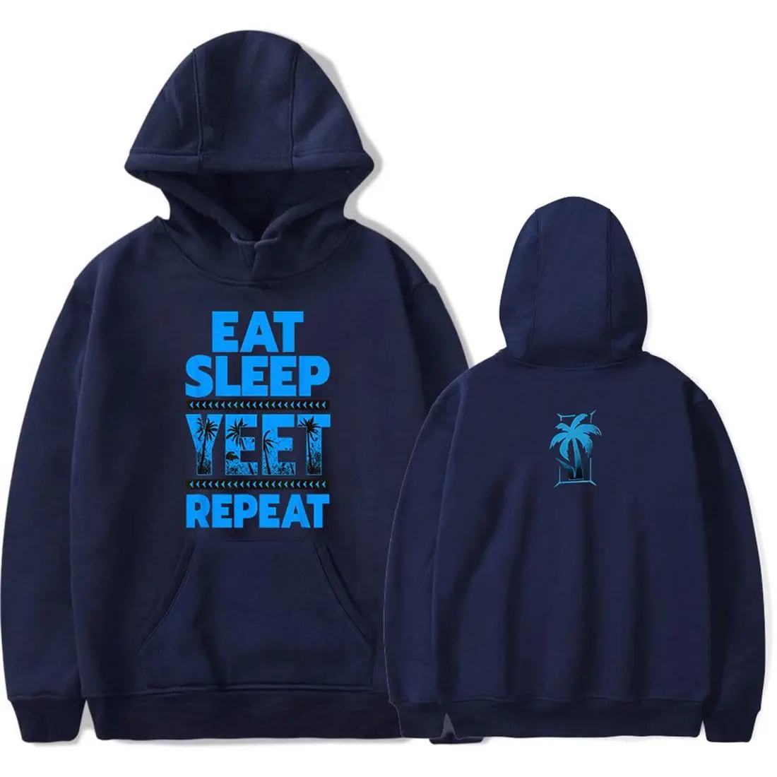 Eat Sleep Yeet Repeat Hoodie – Unisex Harajuku Streetwear Pullover