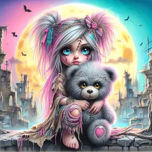 Cartoon Pattern DIY Diamond Arts Colorful Painting Kit without Frame, DIY 5D Diamond Arts Colorful Painting Kit, Wall Art Decor for Home, Diamond Painting Kits