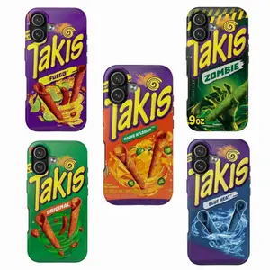 Takis Heat Spicy Phone Case - Rolled Tortilla Chips Compatible with iPhone 17, 16, 15, 14, 13, 12, 11, X & Galaxy