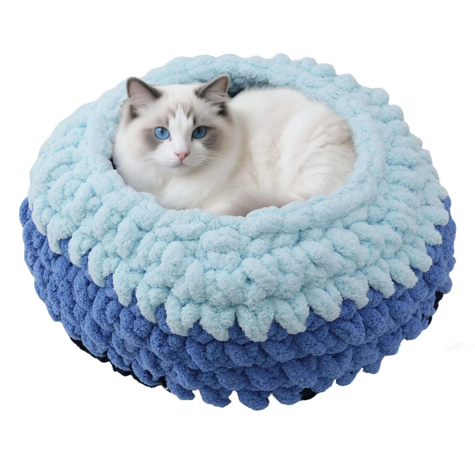 Luxe Plush Shaped Cat Bed - Cozy Warmth, Stylish Security, Fully Washable Pet Furniture for Cats, Shaped Beds