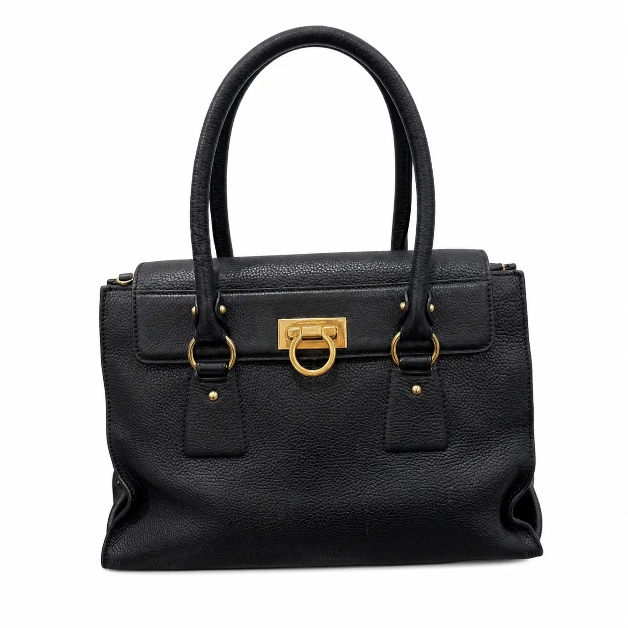 Pre-owned SALVATORE FERRAGAMO calfskin Crossbody Bags Ferragamo Black Crossbody Bag 49451168