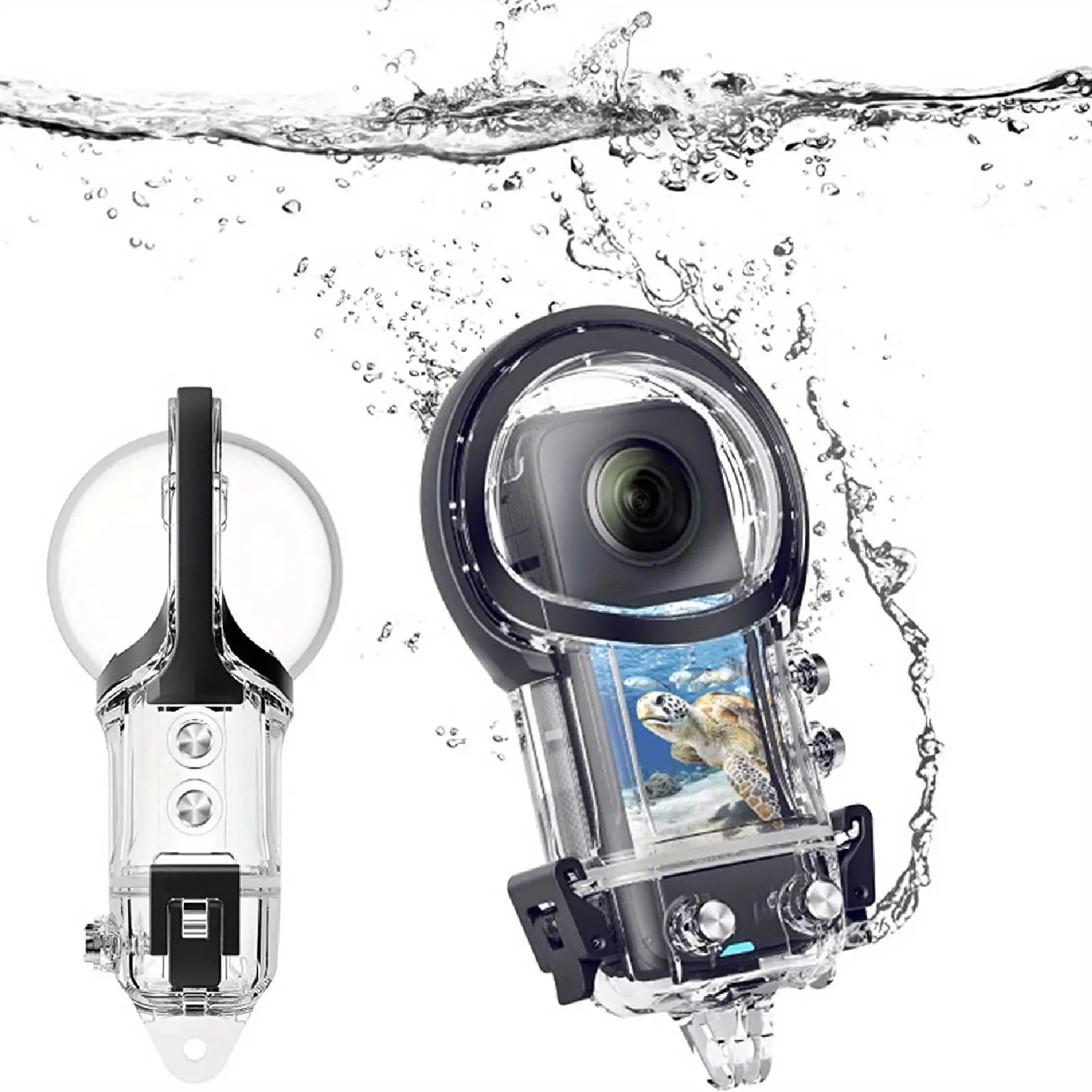 Dive Case for Insta360 X3, 50m (164ft) Case Underwater Photography Housing Depth Protective Shell with Bracket Mount for Insta360 X3 Camera Accessories