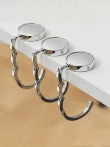 1pc Foldable Bag Hook, High Quality Zinc Alloy Purse Hanger, Adhesive-Free Table Hook for Handbags, Desk Organizer for Women