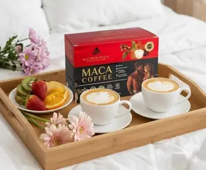 12 in 1 Maca Mushroom Coffee | Arabica Coffee with Maca | Herbs & Functional Mushrooms | Non-GMO, Vegan | 15 Sachets