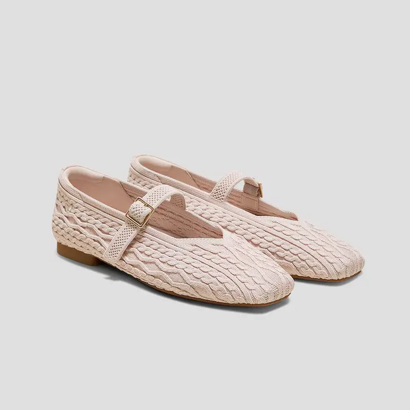 Ballet Blush Cable Knit