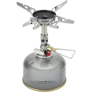 WindMaster Canister Stove with 4Flex for Windy Weather - Lightweight and Durable Backpacking Camp Stove, Compact Portable Camping Stoves for Hiking and Outdoor Cooking - Canister Not Included