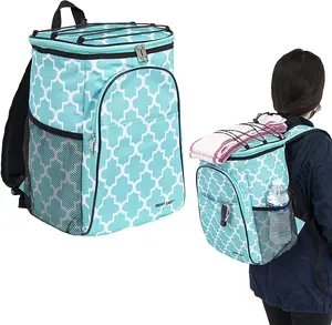 Ultra Compact Cooler Smart Cart Backpack, Moroccan Tile