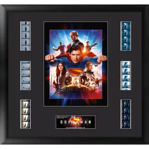 Superman (2025) (Heroes and Villains of Metropolis) FilmCells™ Presentation Limited Edition Montage Framed Art USFC6609