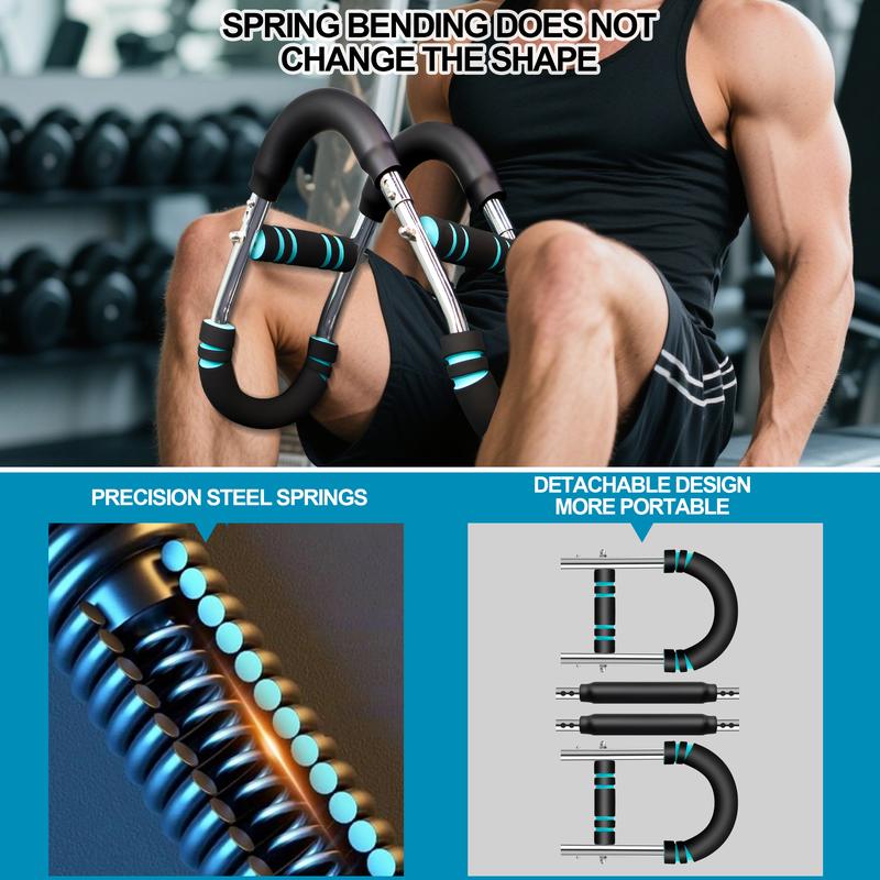 FlexGrip Adjustable Arm & Chest Trainer - Portable Spring Resistance Workout Equipment for Home Gym & Travel Men Women 60-100lbs Adjustable Weight U-Shaped Arm Strength Machine Full Suspension Electric Fat Tire Bike Bluetooth Voice Changer Mixer USB Recha