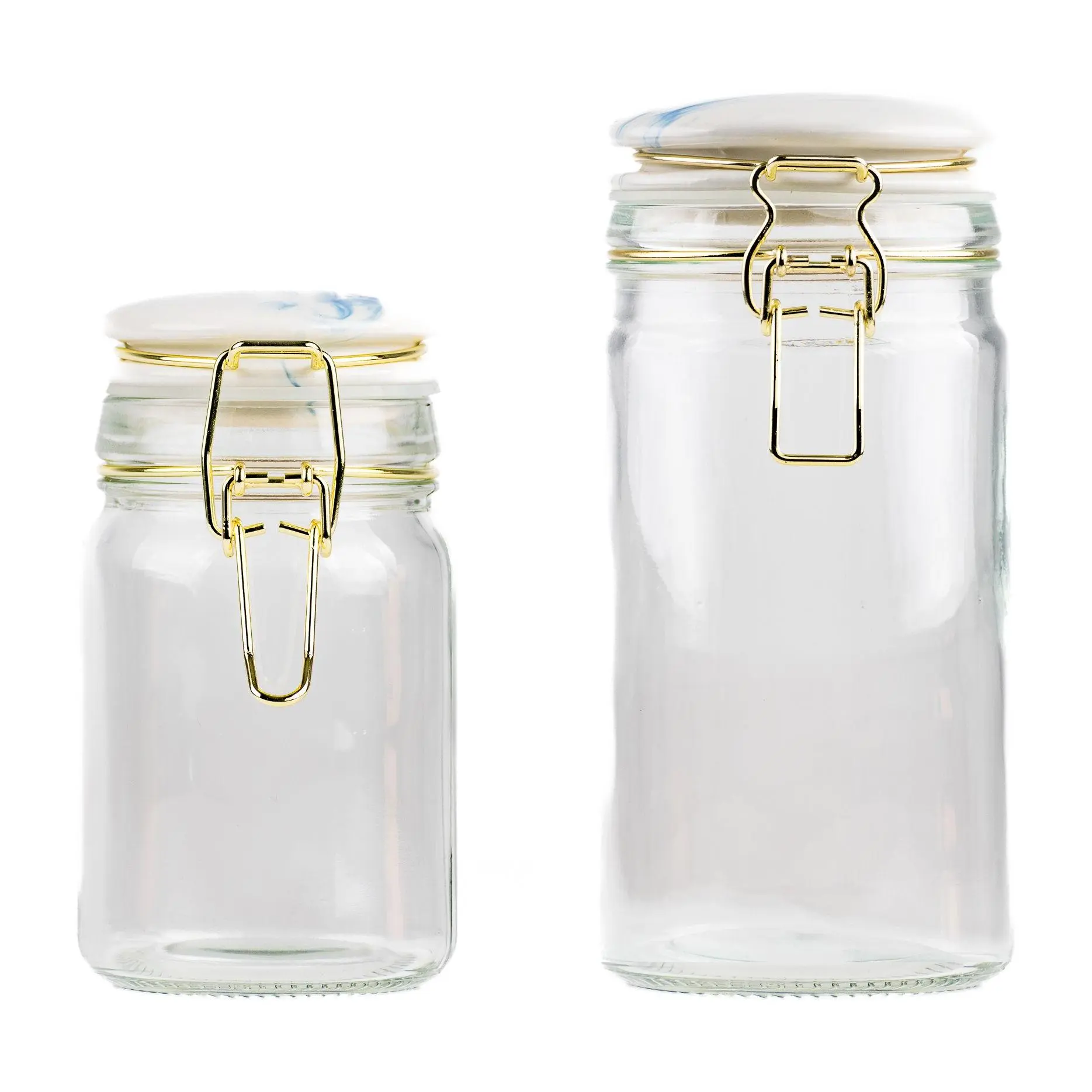10 Strawberry Street Carrara Glass Canister, set of 2 10 Strawberry Street Carrara Glass Canister, set of 2
