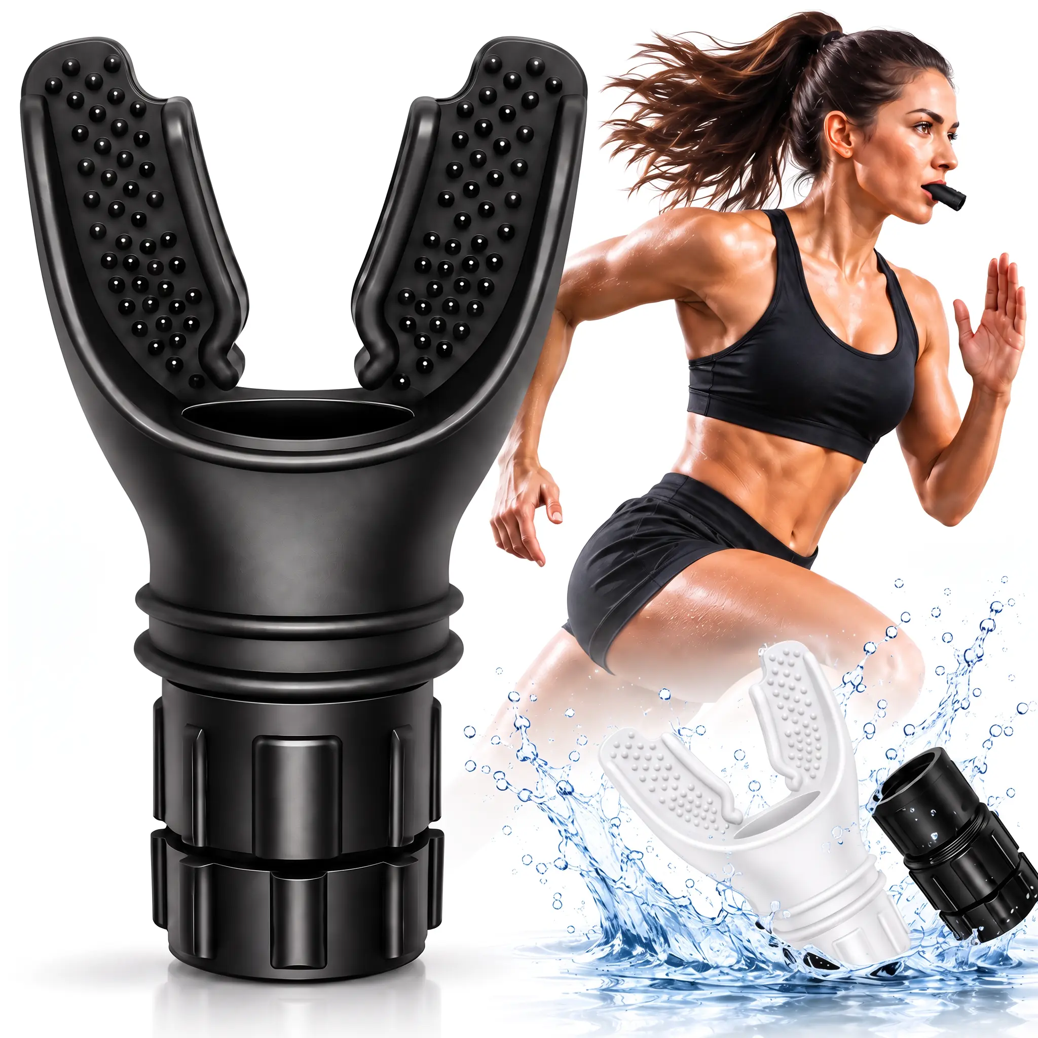 Breathing Trainer, Lung Exerciser Device, Reduce Windedness & Boost Lung Capacity, Adjustable Resistance Respiratory Muscle Trainer, Portable Inspiratory Muscle Trainer, Gift for Athletes, Singers & Fitness Enthusiasts