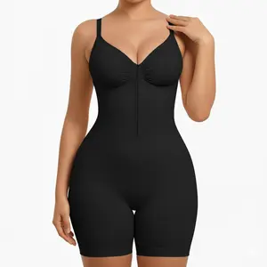 Shapewear for Women Tummy Control Zip Up Compression Bodysuit full Body Shaper Adjustable Shoulder Straps Invisible Under Dress Jumpsuit Butt Lifting Fajas Colombianas High-Waist trainer Womenswear summer outfits tank tops plus size fashion