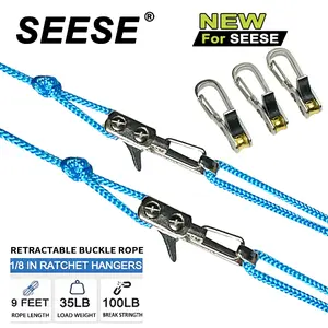 SEESE Retractable Buckle Rope-2026 New Rope Roller with Accessory Cord - Easy Secure Tie Down for Outdoor, Camping, and Boating Guy Lines ,Tools Gadgets,Truck Stuff ,Car Essentials，Excellent Gift for  New Year