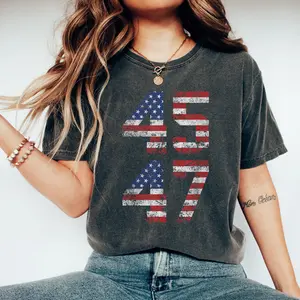 45 47 Trump 2024 Vintage T-Shirt, Take America Back Shirt, President 2024 Tee, Republican Shirt, Election 2024 Shirt