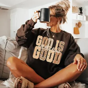 God Is Good All The Time Sweatshirt, Christian Fall Shirt, Religious Bible Verse Autumn Shirt, Patchwork Tee Faith Shirt, Scripture Hoodie, Jesus Gift