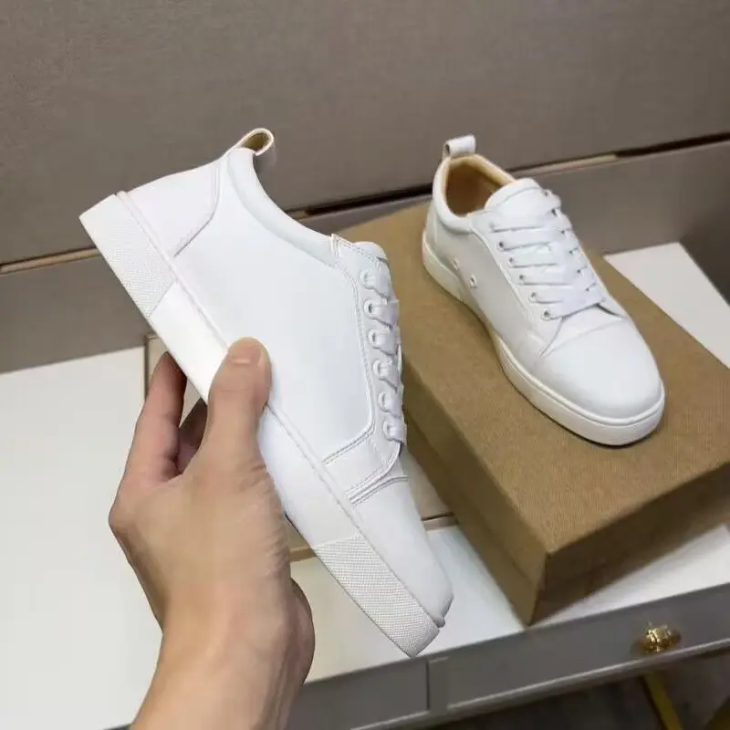 Smooth white leather