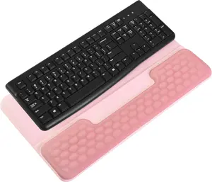 Keyboard Stand Wrist Rest Pad Memory Foam Riser Holder Tray With Non-Slip Base