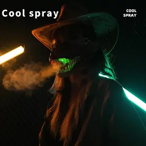 New spray glowing dinosaur masks, Halloween, parties, New weird voice masks, Funny dinosaur toys，Role play Accessories