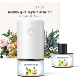 Essential Oil Diffuser for , Waterless  Diffuser SF101 Pro, Plug in Room Scent with 120-Day  Aroma, Covers 1000 Sq Ft - Free 30ml Cedarwood Citrus Veil