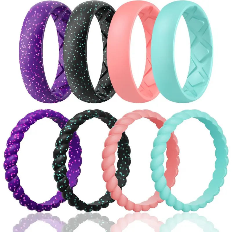 SETB8-Purple Sparkle, Black Sparkle, Faint Red, Mi