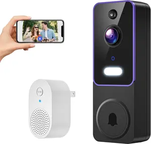 1080p Wireless Wi-Fi Video Doorbell Camera with AI Motion Detection, Two Way Audio and Night Vision, Cloud Storage, Battery Powered