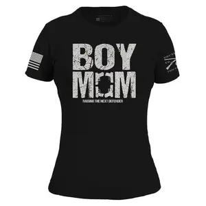 Women's Boy Mom Slim Fit T-Shirt - Black
