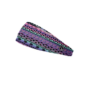 RAVEbandz The Pro - Wide Stretch Headband (Aztec)
