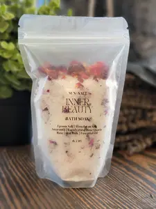 INNER BEAUTY Bath Soak - 4.5 oz - Floral & Lavender - Body Care Soap with Oat and Rose for Skin Repair and Comfort