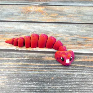 Mini Gaboon Viper Snake Articulated 3D Printed Fidget Figure