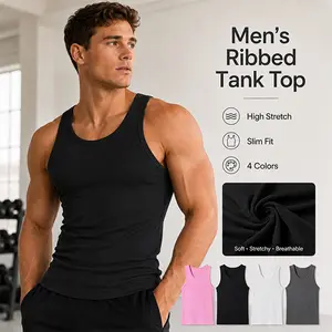【3PCS】Basic breathable casual fitness everyday sports tank top, sleeveless T-shirt, non-claustrophobic/not stifling, machine washable, unisex, available in 7 sizes