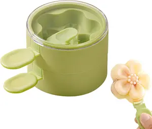 Multi-Layer Ice Cream Mold Flower Shape Silicone Homemade Popsicle Molds Reusable DIY Molds Ice Cream