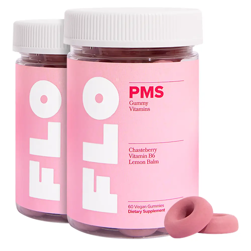 FLO PMS Gummies for Women, 30 Servings (Pack of 2) - Proactive PMS Relief - Targ...