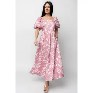 Graceland Maxi Dress | Pink + White Floral