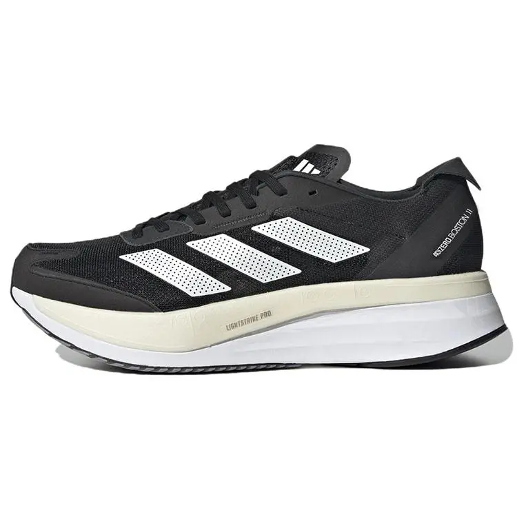 Adidas Adizero Boston 11 Black Carbon' Durable Low Top Running Shoes Men's GX6651
