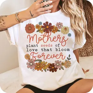 Mom Vintage Floral Quote Shirt, Vintage Mom T-Shirt, Mom Sublimation Print T-Shirt, Mother's Day Gift, Fashion Mom Shirt, Aesthetic Mom Apparel, Boho Mom Life T-Shirt