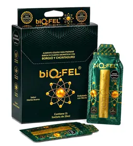 BIQFEL GO – Natural Energy Liquid Sachets for Men | Chontaduro, Borojo & Guarana | PreDosed On-The-Go Shot (20ml)| 15-Pack
