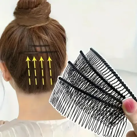 5-Piece Simple Alloy Hair Clips Hairpin Set, Solid Color Wave Design, Non-Slip Rectangle Hair Clamps for Teens and Adults, Perfect for Bangs and High Buns, Anti Slip Clips
