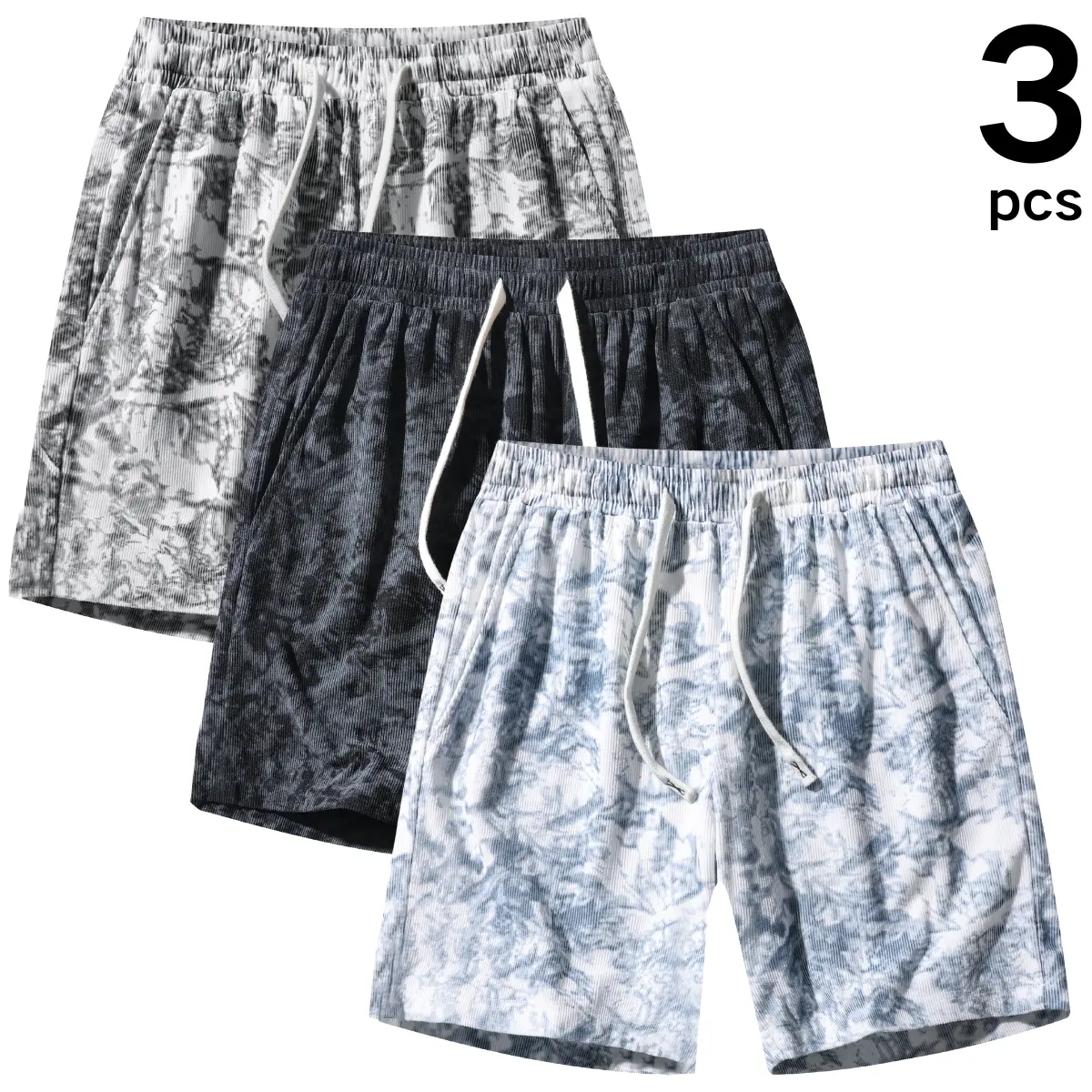 Soft-Textured Casual Shorts with Stylish Patterned Design – Perfect for Casual Outings & Comfortable At-Home Moments